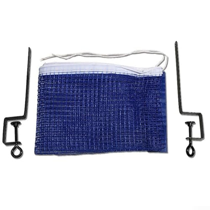 Table Tennis Net and Post Clamp Stand Set for Ping Pong Tables, Alloy Frame with Adjustable Clamp for Indoor or Outdoor Game Play Replacement Mesh