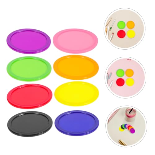 UPKOCH 8pcs Heavy Duty Air Hockey Pucks Replacement Set Accessories for Home and Professional Table Games for Boy Girl and Adults