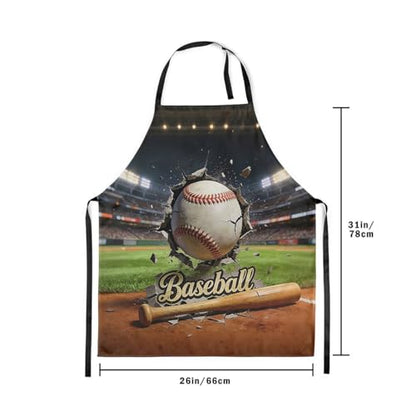 Castle Fairy Cartoon Baseball Kitchen Apron,Bow Knots Waterproof Apron - color: White Green Khaki