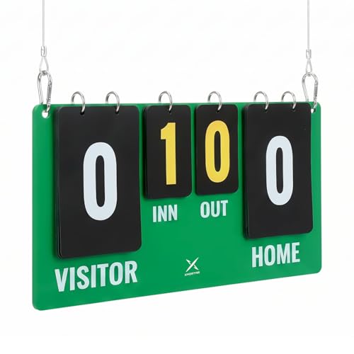 Portable Flip Scoreboard for Baseball & Softball - Easy Fence Mount