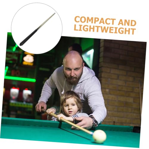 Abaodam 2Pcs Short Wooden Pool Cue for Lightweight Billiard Training Stick for Tight Spaces Cue for Young Players Durable Design for Portable Use