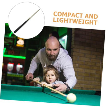 Abaodam 2Pcs Short Wooden Pool Cue for Lightweight Billiard Training Stick for Tight Spaces Cue for Young Players Durable Design for Portable Use