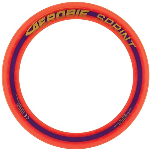 Aerobie Sprint Flying Ring, throw ring, 25.4 cm Diameter, Orange - color: Orange