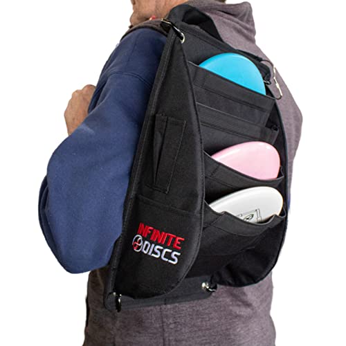 Power Pocket Shoulder Strap | Convert Cart Pouch Into Backpack for Disc Golf Discs