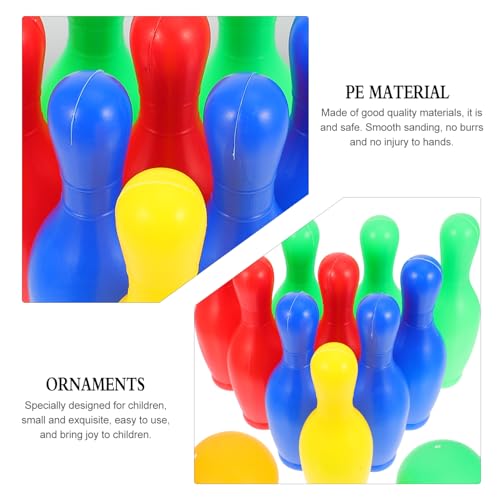 Toddmomy 1set Boys and Girls Indoor Bowling Safe Material for Parent-boy Girl Motor Skill Development