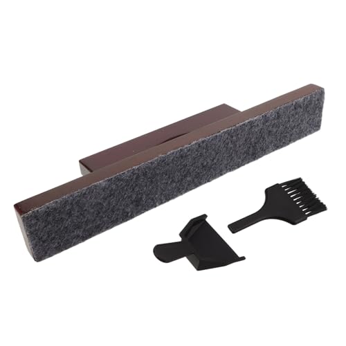 MAGICLULU Shuffleboard Table Brush and Dustpan Cleaner for Table Top Shuffleboard Accessories, Lightweight Sturdy Plastic and Solid Wood Construction, Odor-Free Materials, for Portable