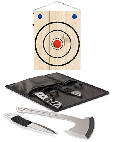 Crown Display Axe Throwing Target Board for Axe Throwing Game I Wooden Shooting Targets for Throwing Knives Throwing Axes and Hatchets I Made in The USA