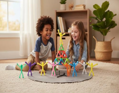 MAGMEN Airplane & Road Trip Toy 20-Pack - Quiet Travel Activities for Kids - Sensory Magnetic Fidget Toys for Car, Airplane, & Restaurants - STEM Building Figures - Best Value Family Set - size: 20 Pieces Mix