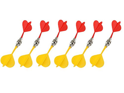 Magnetic Darts, Replacement Plastic Dart Game Safety Darts - color: Red Yellow