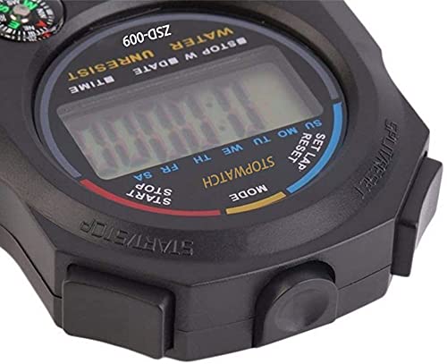 Multi-Function Electronic Digital Sport Stopwatch Timer, Large Display with Date Time and Alarm Function,Suitable for Sports Coaches Fitness Coaches and Referees (10pack) - style: 10pack