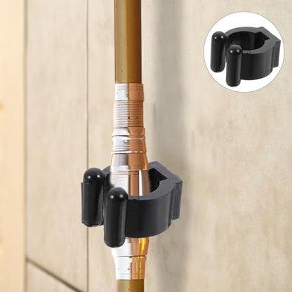 10pcs Elegant Wall-mounted Fishing Rod Holder Clips for Pool Cue Storage