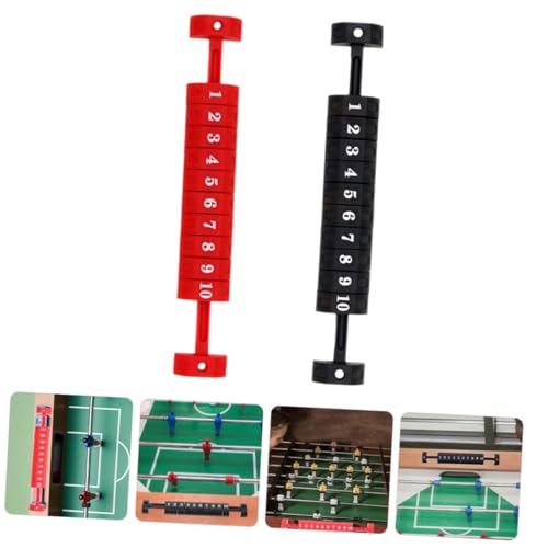 Toddmomy 4Pcs Foosball Score Keepers Durable Table Football Scoring Counters Black Red Lightweight Design for Easy Use for Desktop Games and Fun Competitions