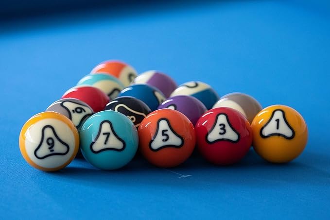 Dynasphere Platinum 2-1/4 in. Belgian Billiards Pool Balls Set w/Racks