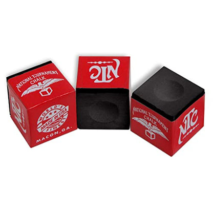 Silver Cup National Tournament Pool cue Billiard Premium Chalk - ONE Dozen - color: Black