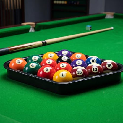 JJUNW Pool Ball Rack, Black Pool Triangle Table Rack, Pools Balls Billiard Set Pools Chalk Holder, Billiard Training Tools for Pooling Table Accessories