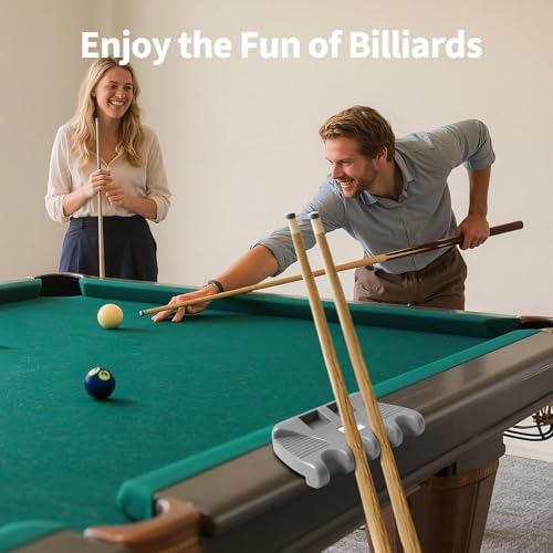 Portable Weighted Billiard Cue Rack With Chalk Holder, Pool Cue Holder Grey (4 Holes) - style: 4 Holes-Grey