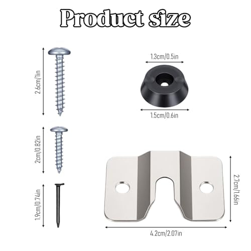1 Set Dartboard Mounting Bracket, Portable Dartboard Hanging Kit Dartboards Hardware Accessories for Steel Darts Games