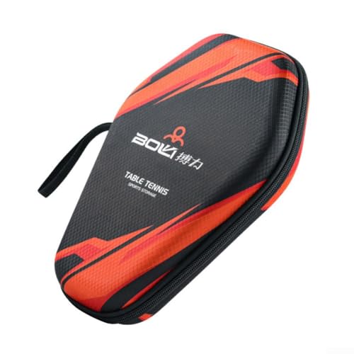 Table Tennis Racket Bag Ping-Pong Paddle Storage Case Table Tennis Organizer Table Tennis Bat Bag to Hold 2 Paddles 2 Balls(PB005-A model)