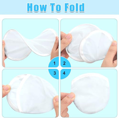 Mototo 72 Pieces Foldable Flying Disc Fans with Bag Folding Pocket Toy Set for Kids Fun Birthday Party Favors Summer Outdoor Activity Game Halloween Christmas - color: White