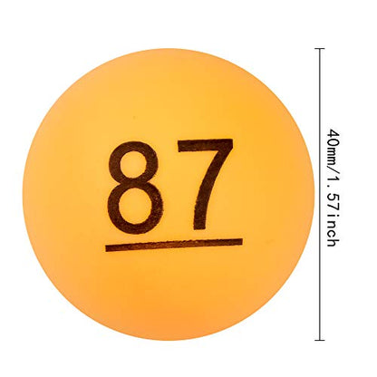 SelfTek 100Pcs Numbered Table Tennis Balls Beer PingPong 40mm Raffle Balls Lottery Balls Printed with Numbers for Party Games - color: Yellow