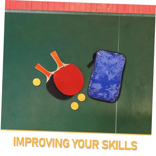 Professional Table Tennis Training Set with Dual Penhold and Grip Paddles Kit for Indoor Outdoor Sports Poplar Wood Rackets with Rubber Grip for Accurate Powerful Shots