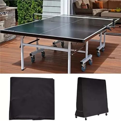 Ping Pong Table Cover Heavy Duty Waterproof for Outdoor Indoor Foldable Tennis Tables PVC Coating Weather Protection