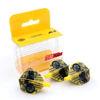 CUESOUL TERO AK4 Dart Flight Standard Shape/Shield Shape/Diamond Shape - color: Standard Shape-Yellow Motor