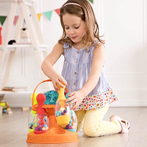 B. toys – Let's Glow Bowling! – Multicolored Six Pin Toy Bowling Set with Flashing Light – Up Ball & Carrying Caddy for Kids – 2+ Years