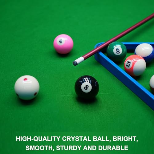 HMQQ 2 1/4" Replacement 8 Ball for Pool Table, Regulation Size Professional Resin Billiard Ball, Durable Glossy Finish, Single Black Pool Ball - style: Number 8