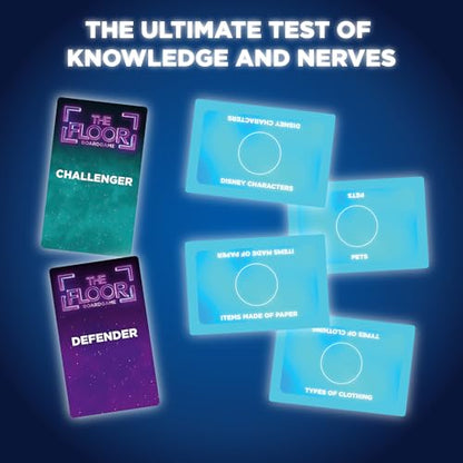 The Floor Board Game by TOMY - Officially Licensed Strategic Trivia Competition Based on the Hit TV Show - Fast-Paced Party and Family Game Night Activities - 2-10 Players - Ages 10 Years and Up