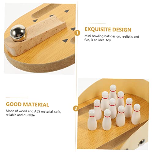 BESPORTBLE Desk Toy Products Mini Bowling Game for Seniors Elderly Parent-boy Girl Interactive Toy
