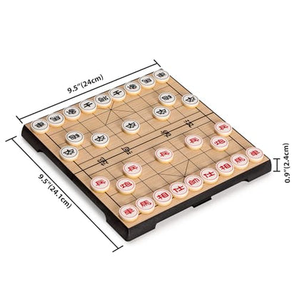 Chinese Chess (Xiangqi) Magnetic Travel Set (9.5 Inches) - size: 9.5 in