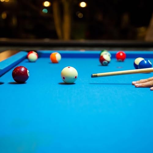 BESTonZON Billiard Cue Ball Training Accessory with Marked Dot Pattern, Resin Replacement White Ball for American Pool Practice, Professional Billiards Training Equipment