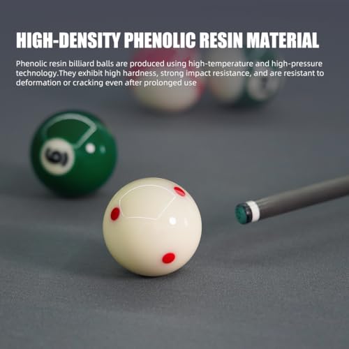 KONLLEN Phenolic Resin Billiard Balls Set 2-1/4" Regulation Size Tournament Pool Balls Set Pool Table Accessories - color: AXD-EAGLE