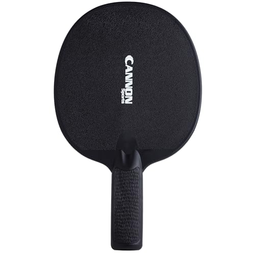 Cannon Sports Unbreakable Table Tennis Paddles - Waterproof & Weather Resistant Table Tennis Rackets for Indoor & Outdoor Use – Textured Easy Grip Handle – Multiple Color Options - color: Black