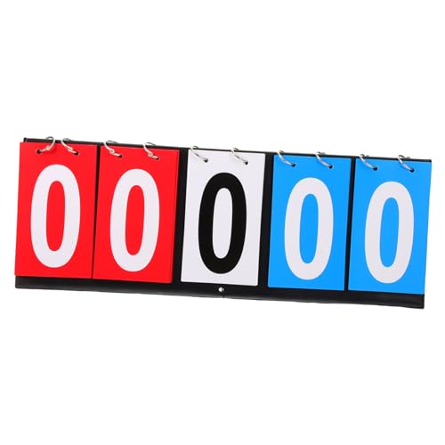 Toddmomy Scoreboard Flip Scorekeeper Basketball Soccer Badminton Portable Tabletop Scoreboard