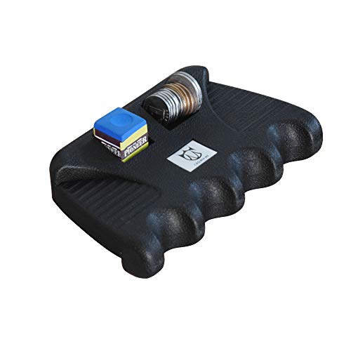 CROWN ME Cue Holder, Portable Weighted Billiard Cue Rack with Chalk Holder, Pool Cue Rest Stick Holder, 4 Holes - style: 4 Holes