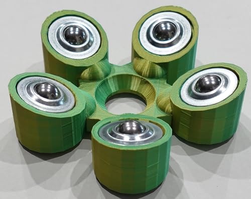Bowling Ball Spinner - color: Green and Yellow