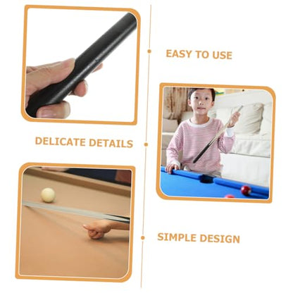 2pcs Short Wooden Billiard Cue for Boys and Girls Snooker Training Stick Comfortable Grip Pool Cue for Beginners Tight Spaces