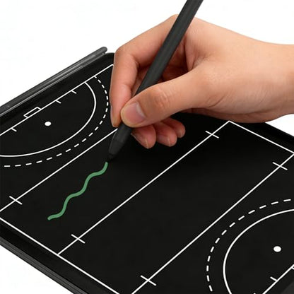 16" LCD Field Hockey Coaching Board – Portable, Reusable Hockey Tactical Board for Youth & School Team Training, Practice & Game-Day Strategy