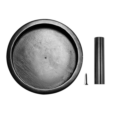 Wood Cone Talc Bowl Cone Chalk Holder for Pool/Billiards Table - color: Black