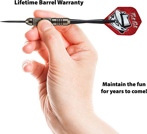 Fat Cat Twin Pack Steel Tip Darts, 19 Grams