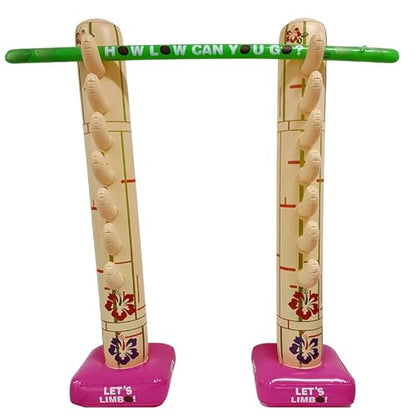 4E's Novelty Summer Inflatable Limbo Game Party Game for Kids Boys Girls Adults Tropical Inflatable Decoration for Indoor Outdoor Bithday Beach Pool Luau Game