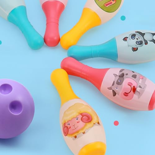Bowling Game Set Toy for Preschooler Learning Fun Hand Eye Coordination Set for Family Party Gathering Toy - size: Medium