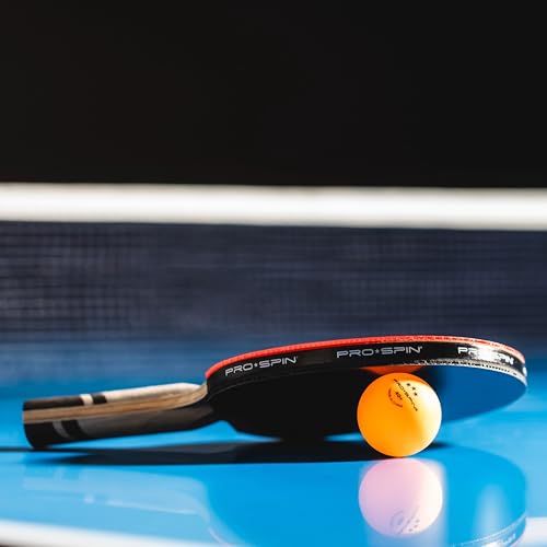 PRO-SPIN Ping Pong Balls - 3-Star Premium Table Tennis Balls | High-Performance 40+ ABS Professional Quality | Ultimate Durability for Indoor & Outdoor Ping Pong Tables (White/Orange, 4-Pack)