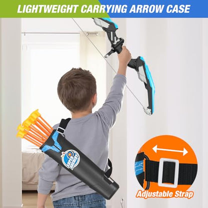 HYES 2 Pack Kids Bow and Arrow, LED Light Up Archery Set with 24 Suction Cup Arrows, Indoor Outdoor Sport Dinosaur Toys Gifts for 3 4 5 6 7 8 9 10 11 12 Year Old Boys Girls - size: 2 pack-led standing target