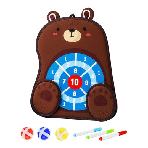 Aymzbd Erasable Book Doodle Set, Target Boards, Indoor Outdoor Games, Birthday Gifts for Boy Girls Painting Toys Toss Game, Bear - color: Bear