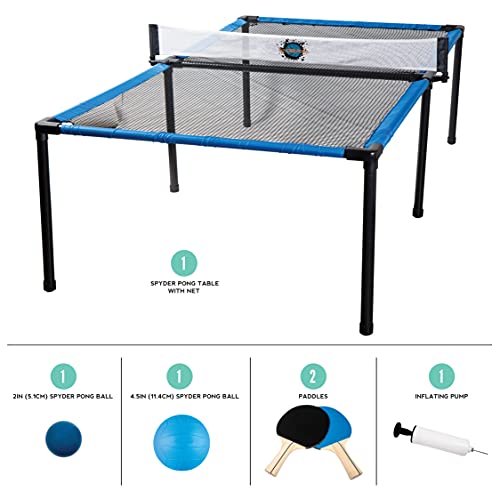 Franklin Sports Spyder Pong Tennis - Table Tennis, Volleyball + 4 Square - Includes Net, Table, Paddles + Ball - style: Spyder Pong Set