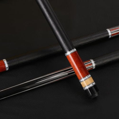 10mm .5mm mm Canadian Maple Pool Cue Stick Set(with Case), 58 inch 19, 19.5 Oz Pool Stick, 2-Piece Grey Brown Billiard Pool Cue Stick - color: 11.5mm(19.5oz)