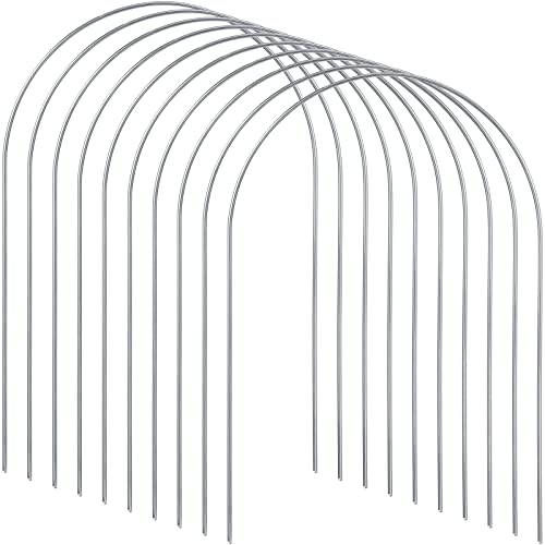 Deekin Set of 9 Croquet Wickets Replacement for Croquet Metal Hoops with Galvanized and Plastic Coating for Family Lawn Backyard Outdoor Game(Arch) - style: Arch